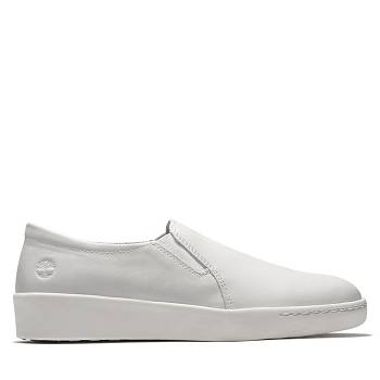 Timberland Teya - Biele Slip On Damske, T0596SK